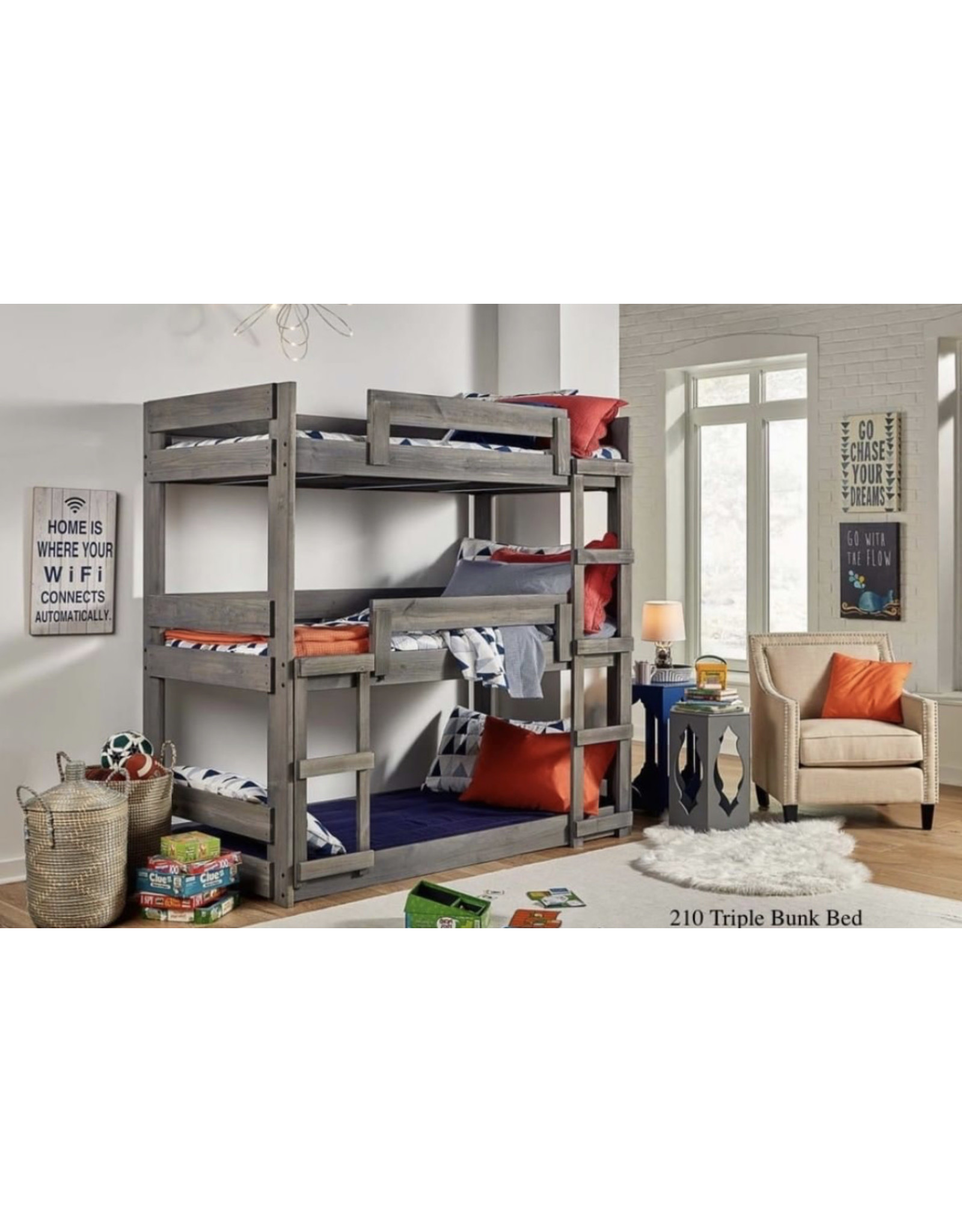 210 Triple Stack Bunk Bed