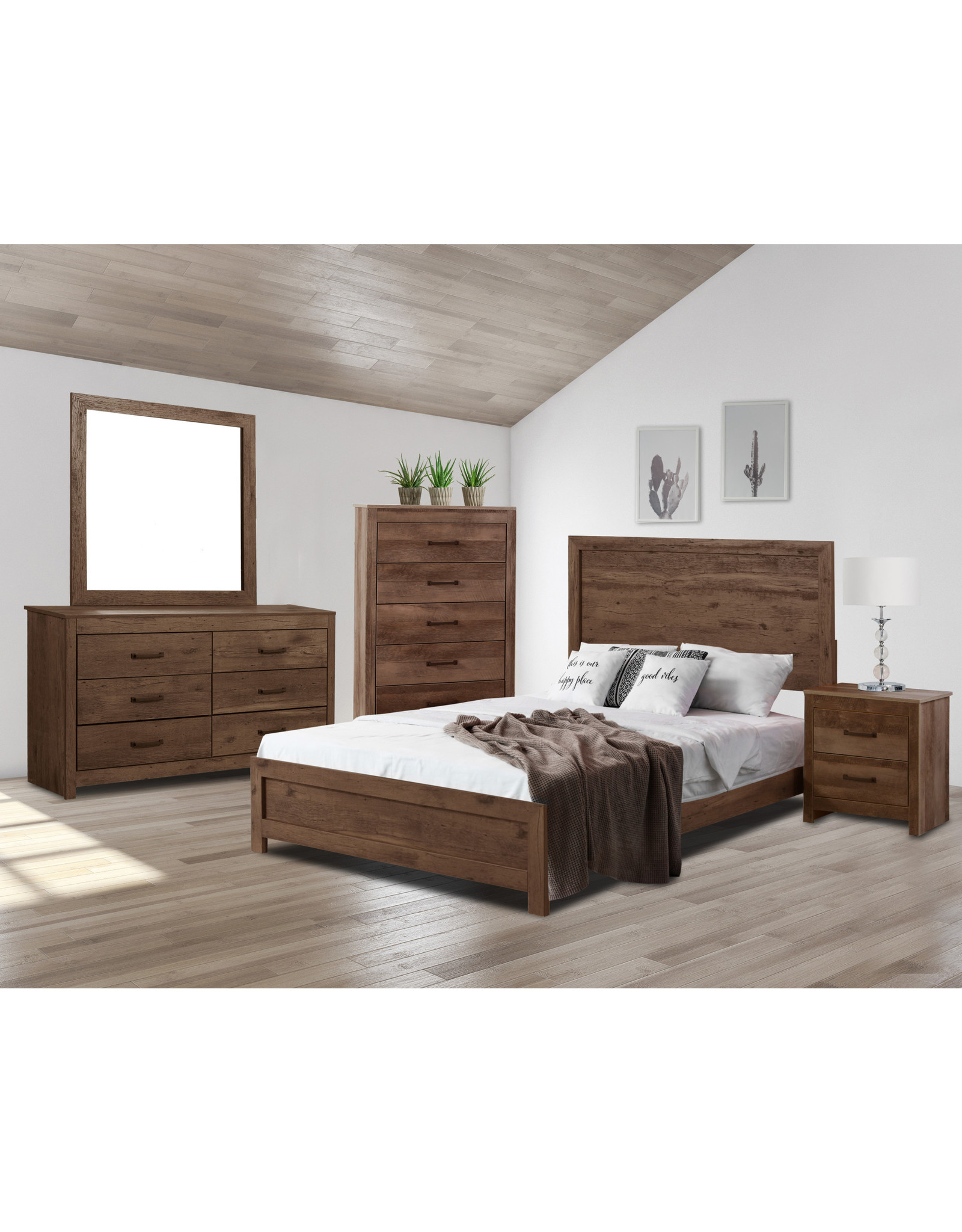 Gilliam 410 Queen Bed, Dresser, Mirror