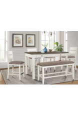 Sarasota  6-Piece Counter Height Dining Set w/Bench