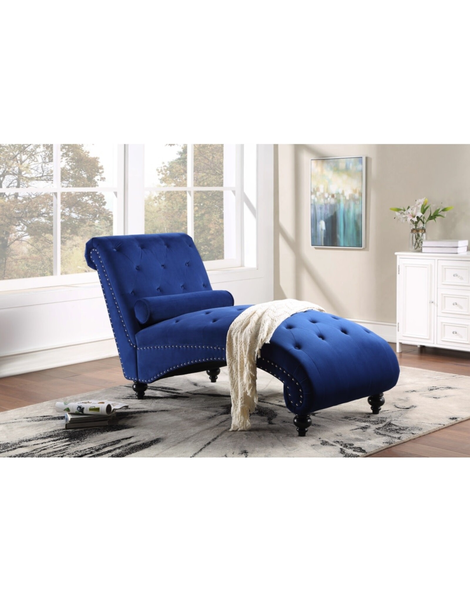 Toulouse Blue Chaise