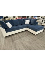 410 Sectional White Bicast