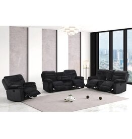 Bravo BRAVO - Black 3pc Reclining Set