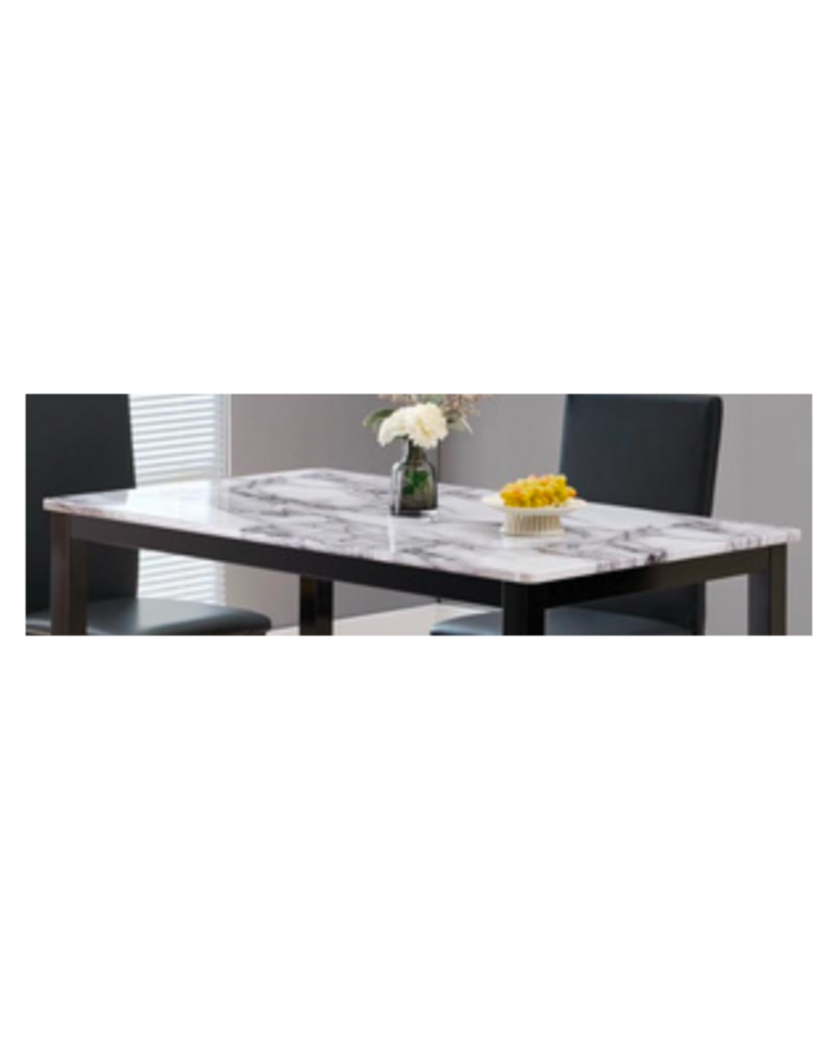 Cararra White Dining 5pc Set