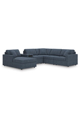 ModMax 92121 ModMax Indigo Sectional w/Audio System (LAF6pc)