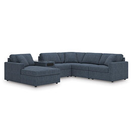 ModMax 92121 ModMax Indigo Sectional w/Audio System (LAF6pc)