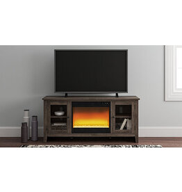 W275-68 TV Stand w/Fireplace Insert