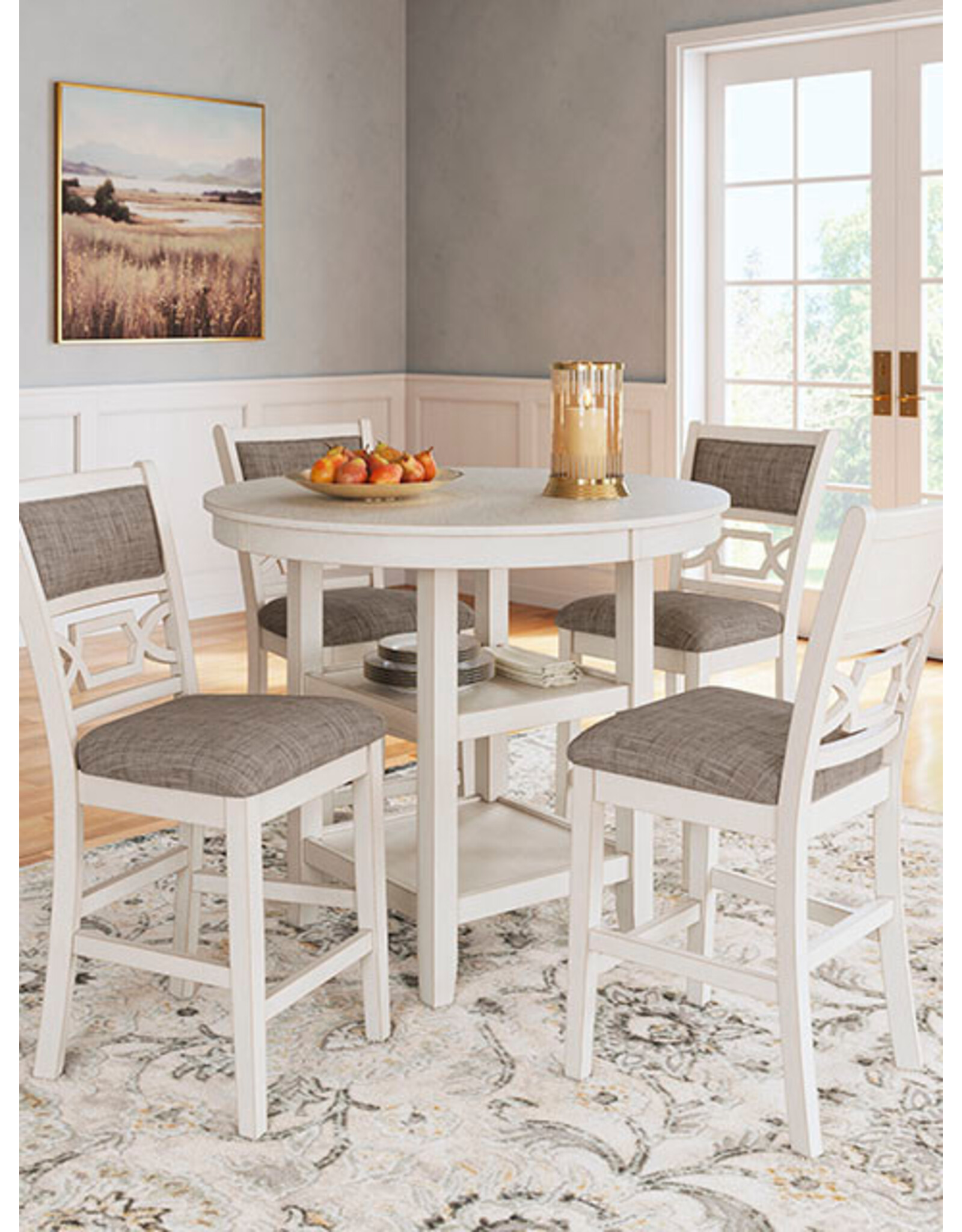 D423-223 Pub Table & 4 Stools