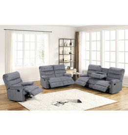 Albert11 Albert11 Grey Reclining Sofa, Loveseat, Chair