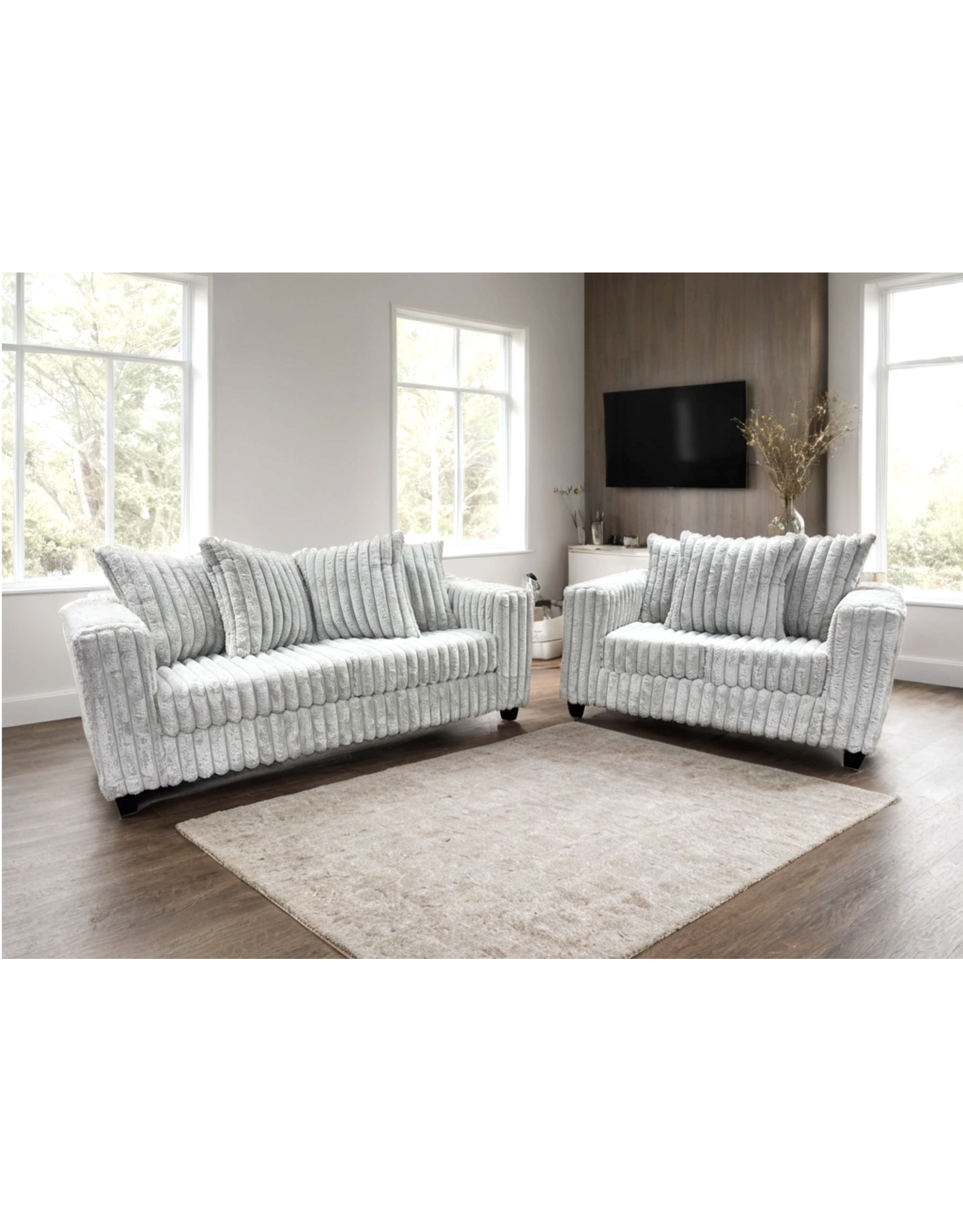 510 Gray - Sofa & Loveseat Set