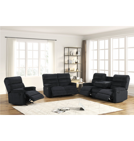Albert Albert Black Reclining Sofa, Loveseat, Chair
