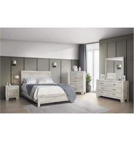 HH3620 Cream Queen Bed-Dresser-Mirror-Chest-Ns