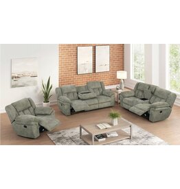 Dallas Dallas Sage Reclining Sofa, Loveseat, Chair