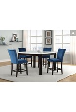 Sapphire 7pc Counter Table & 6 Stools - Blue