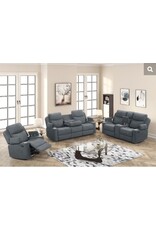 Dakota Charcoal Reclining Sofa,Loveseat,Chair-Power outlets & USB Ports