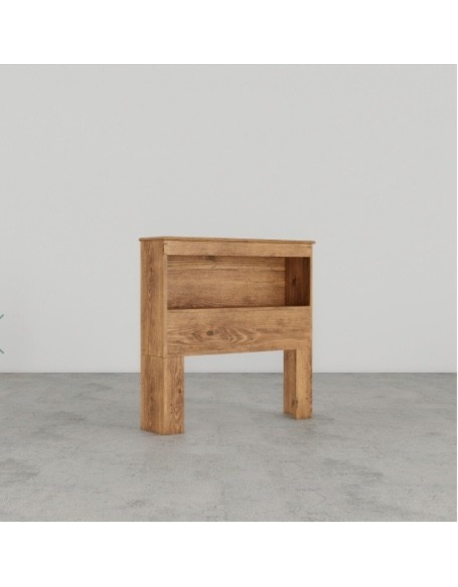 12031b Pine Twin Bookcase Headboard