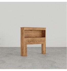 12031b Pine Twin Bookcase Headboard
