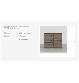 13487 Grey Dresser Combo