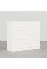 17487 White Combo Dresser