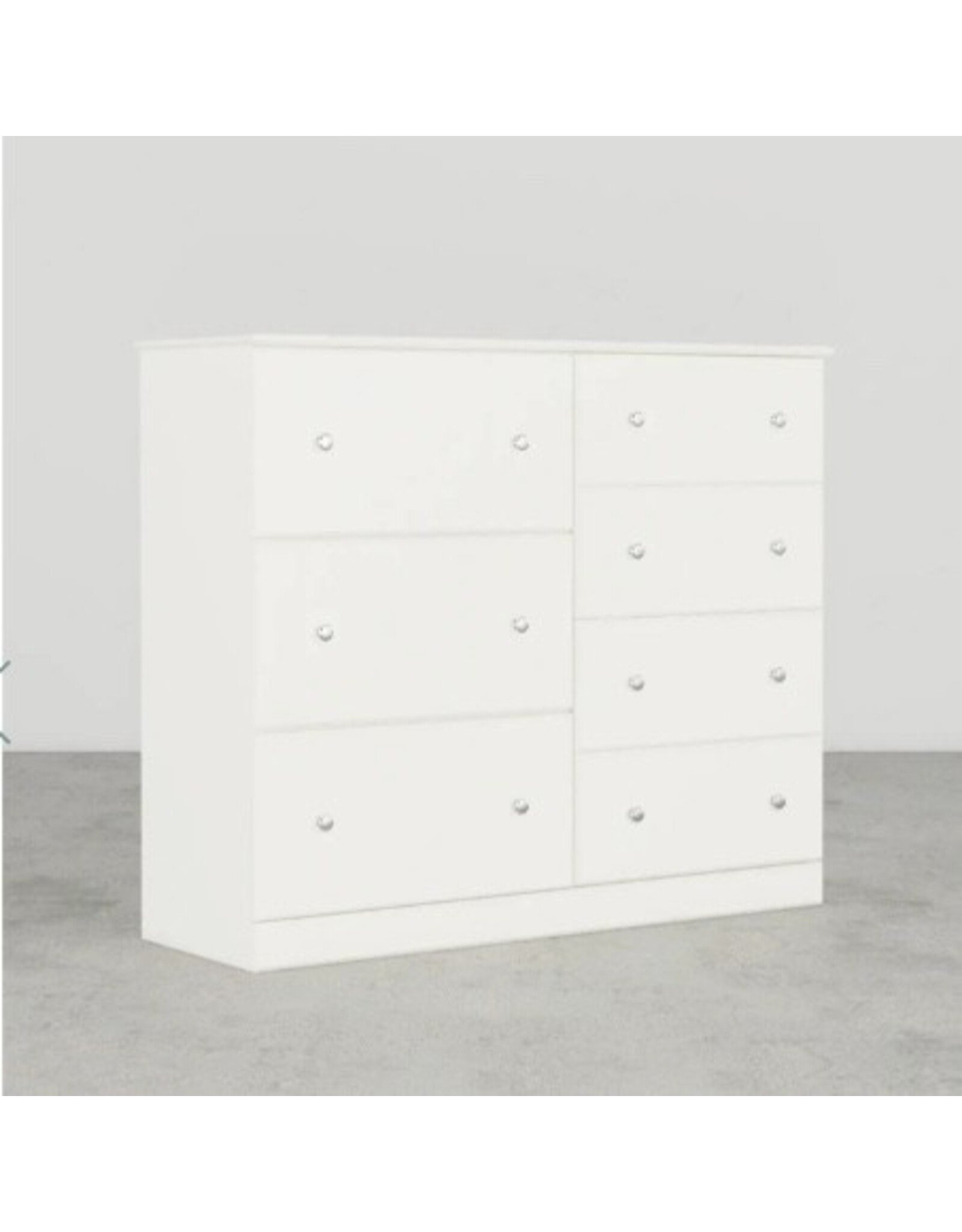 17487 White Combo Dresser