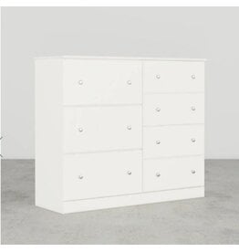 17487 White Combo Dresser