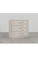 16487 Frosted Pine Dresser Combo