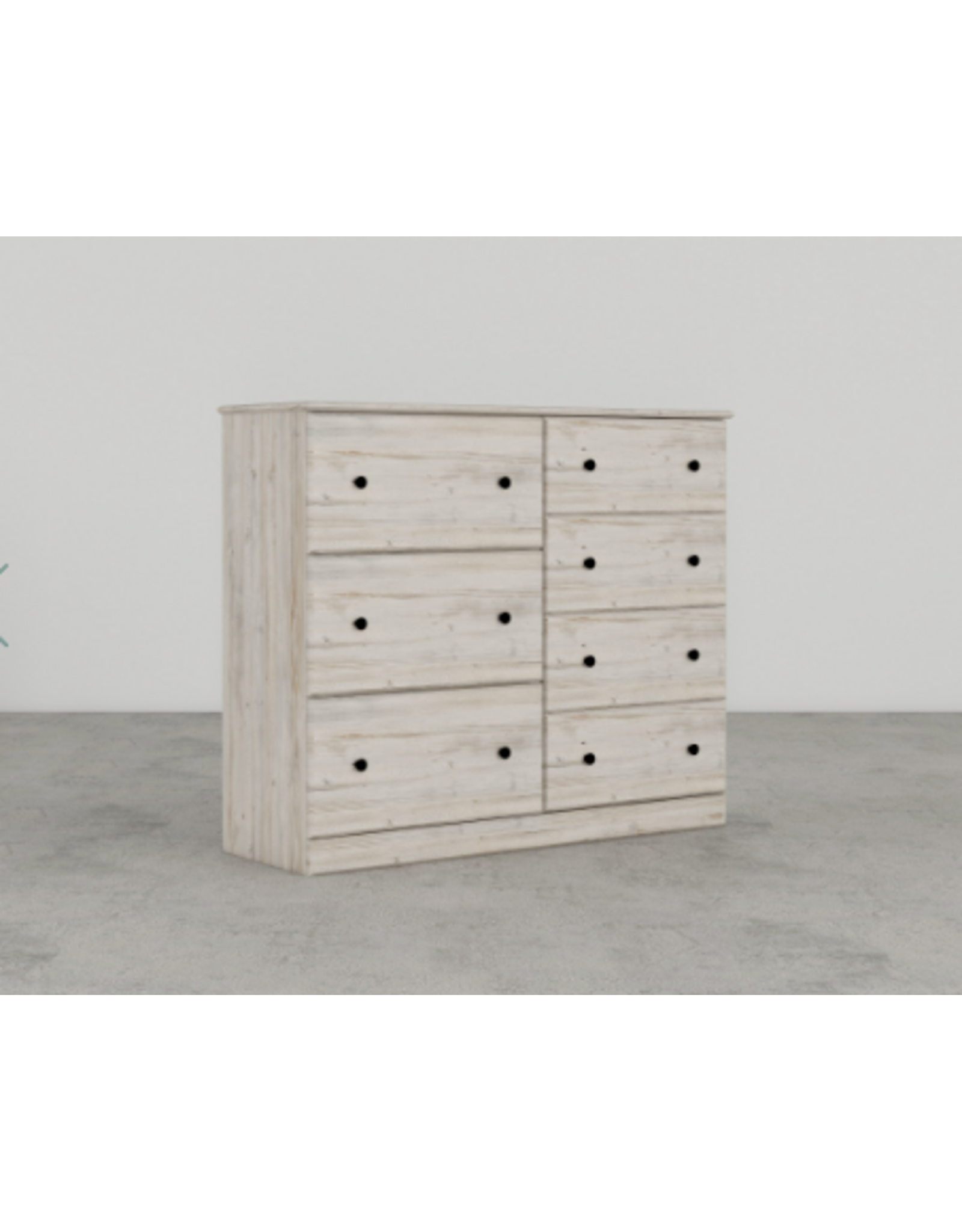 16487 Frosted Pine Dresser Combo