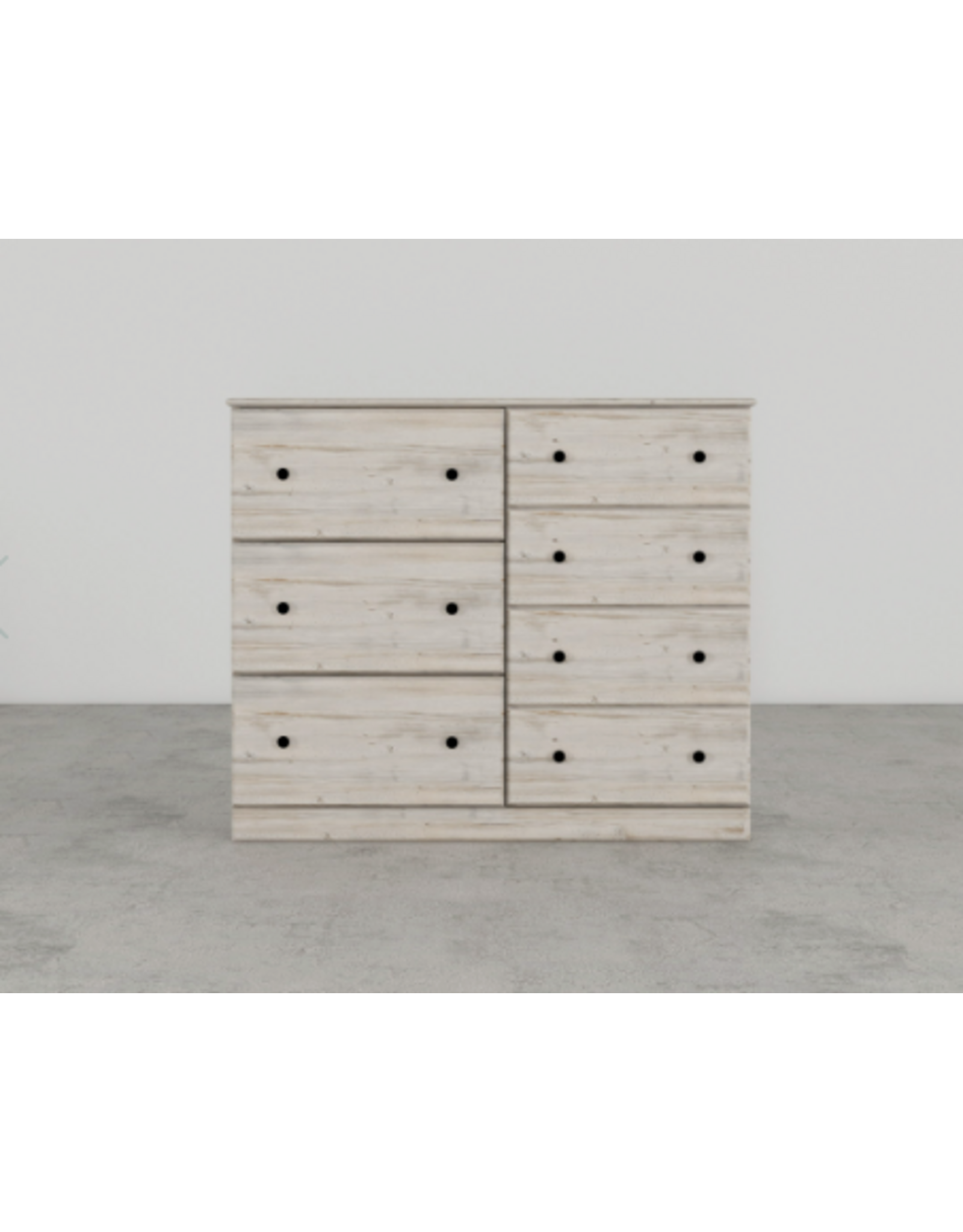 16487 Frosted Pine Dresser Combo