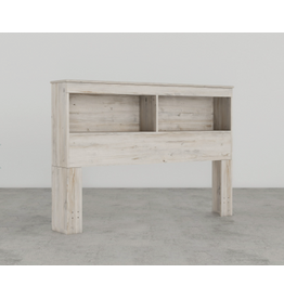 16030b Frosted Pine F/Q Bookcase Headboard