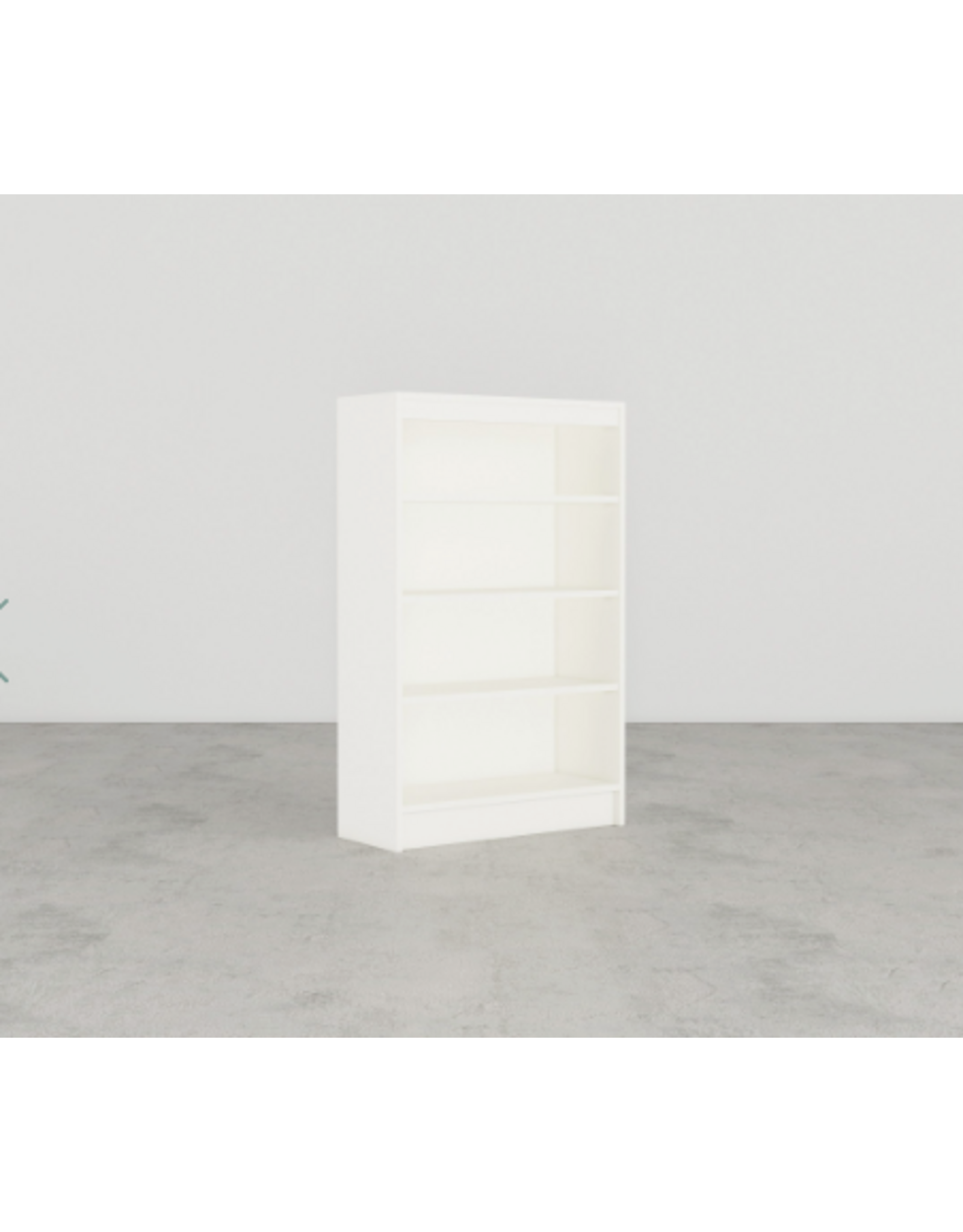 17483 48" White Bookcase