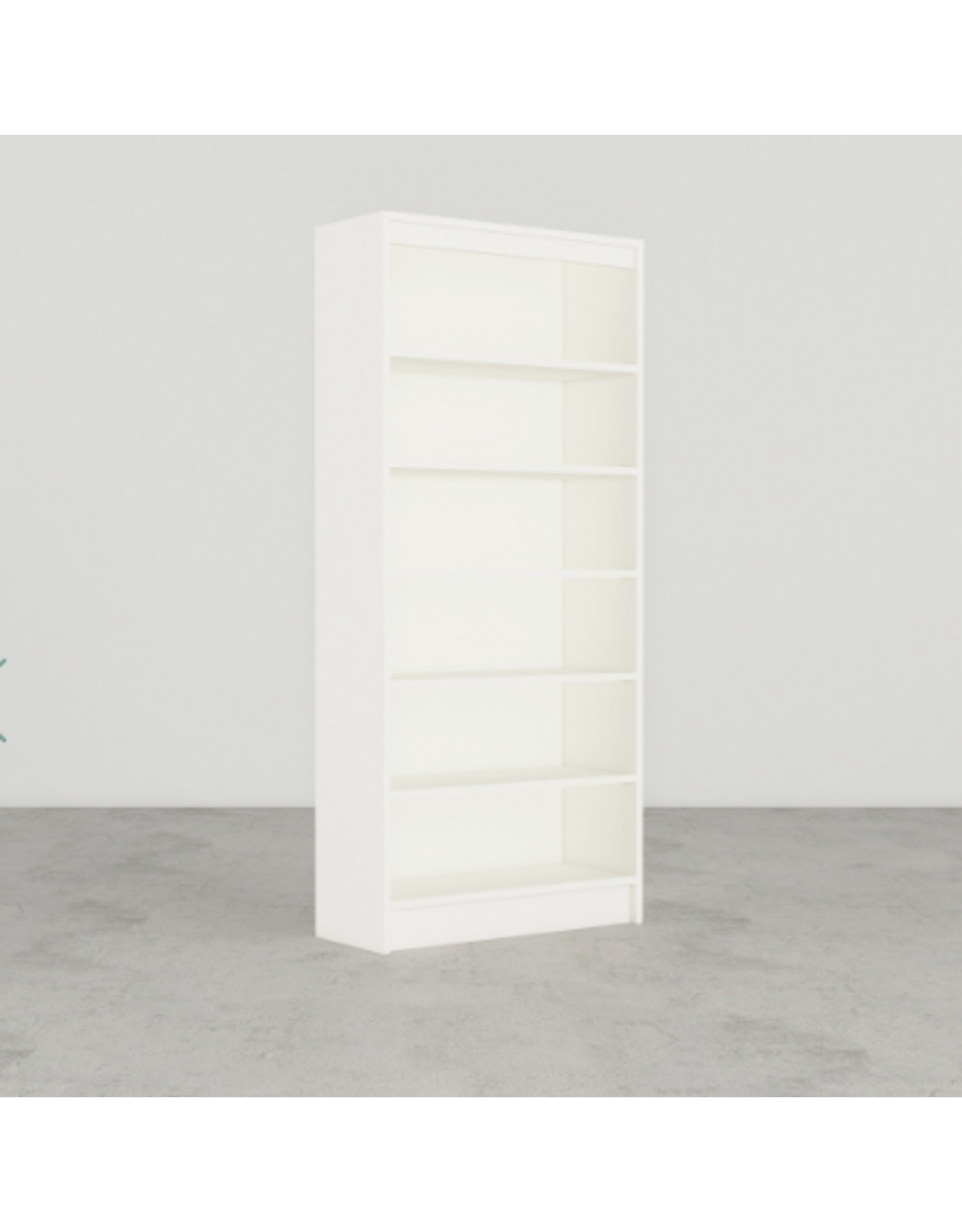 17675 67" White Bookcase