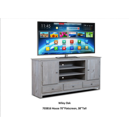 A&H- 70" TV Stand (Wiley Oak)