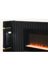 Romance2 Black Platform Bed - KING