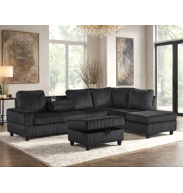 48Heights Reversible Sectional + Ottoman