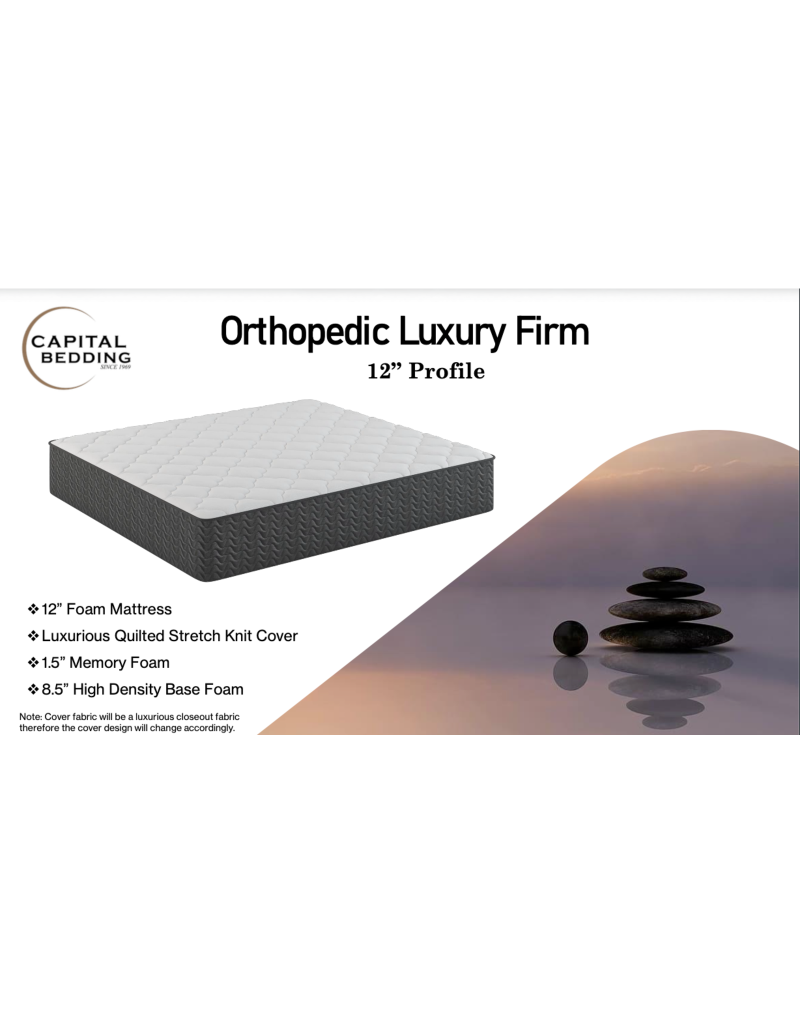 Orthopedic 12" Twin Mattress