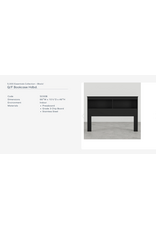 5030b Black F/Q Bookcase Headboard