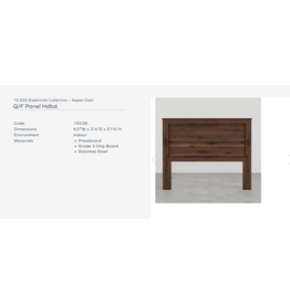 15036 Cherry F/Q Headboard