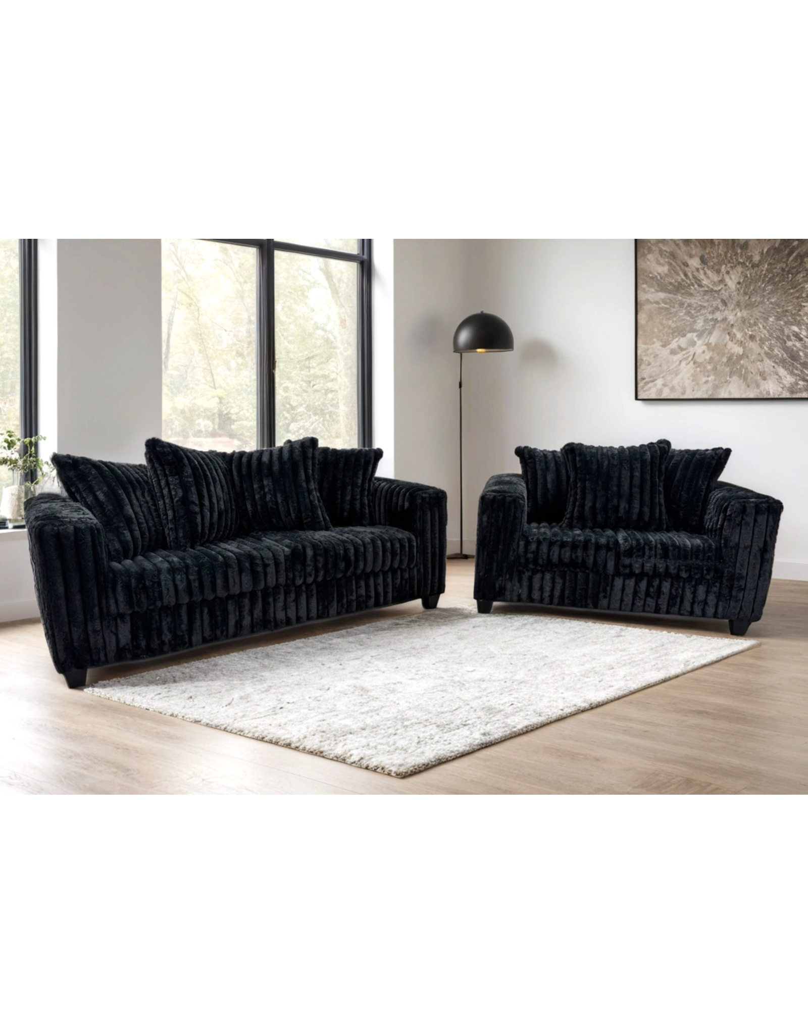510 Black - Sofa & Loveseat Set