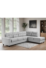 James Light Grey Sectional