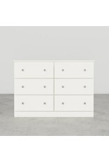17446 45" White 6dr Dresser