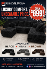 S288 Plush Corduroy Sectional