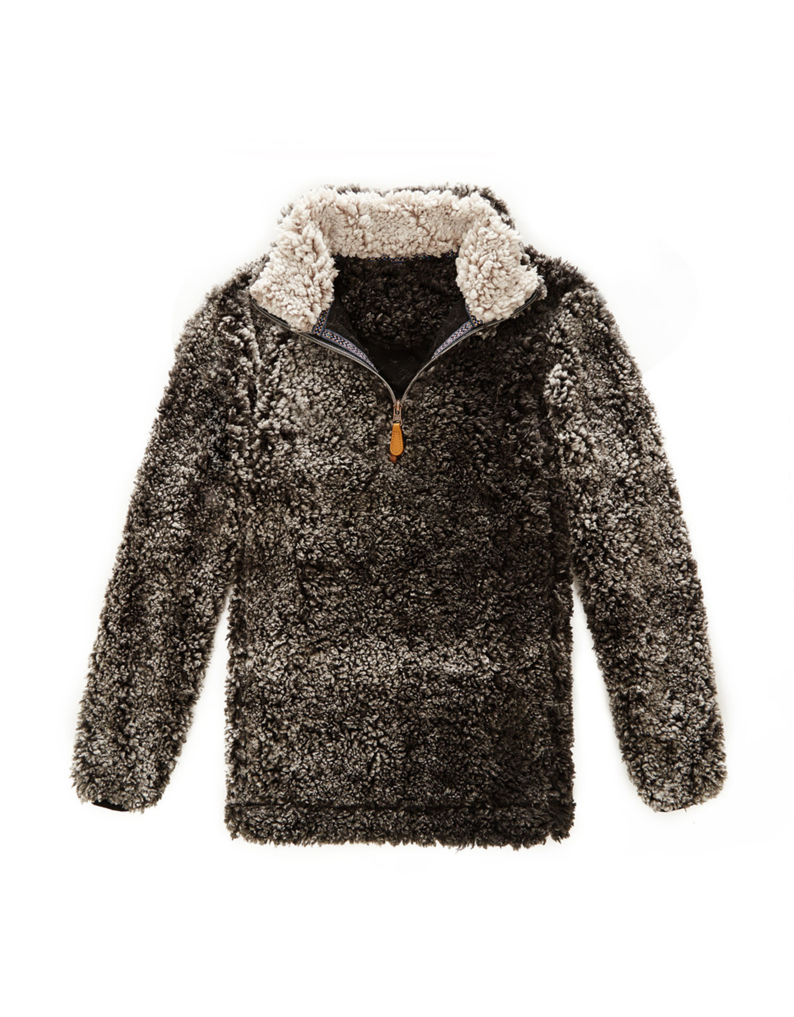 long sherpa pullover