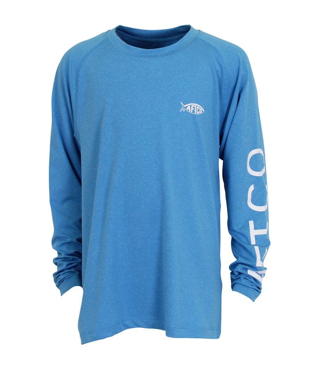 Aftco Aftco Youth Samurai 2 Long-Sleeve Fishing Shirt (Blue)