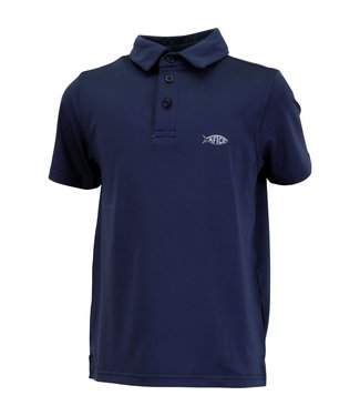 Aftco Aftco Youth Wellington Polo (Navy)