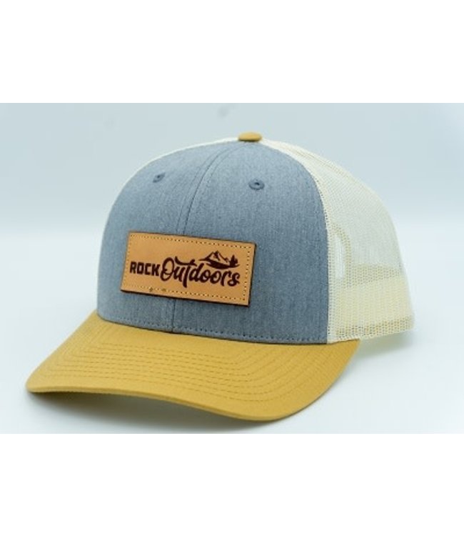 Rock Outdoors Etched Leather Applique Rock Outdoors Logo Hat