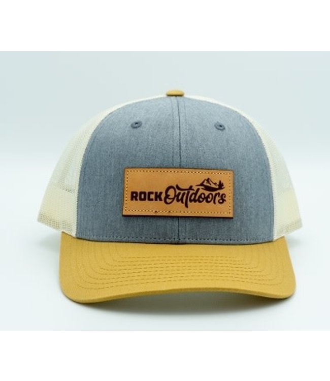 Rock Outdoors Etched Leather Applique Rock Outdoors Logo Hat