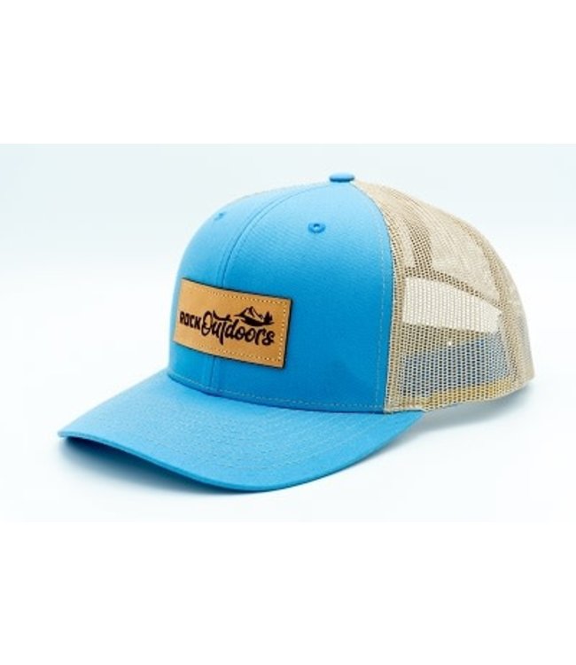 Rock Outdoors Etched Leather Applique Rock Outdoors Logo Hat