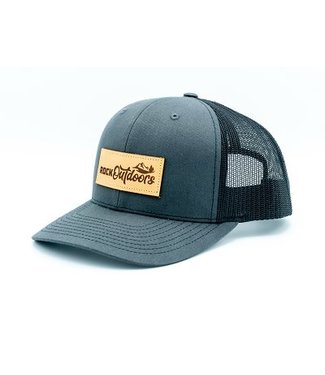 Rock Outdoors Rock Outdoors Etched Leather Applique Rock Outdoors Logo Hat