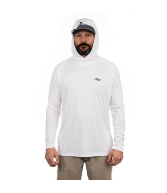 Aftco Aftco Samurai Long Sleeve Hooded Fishing Tee (White)