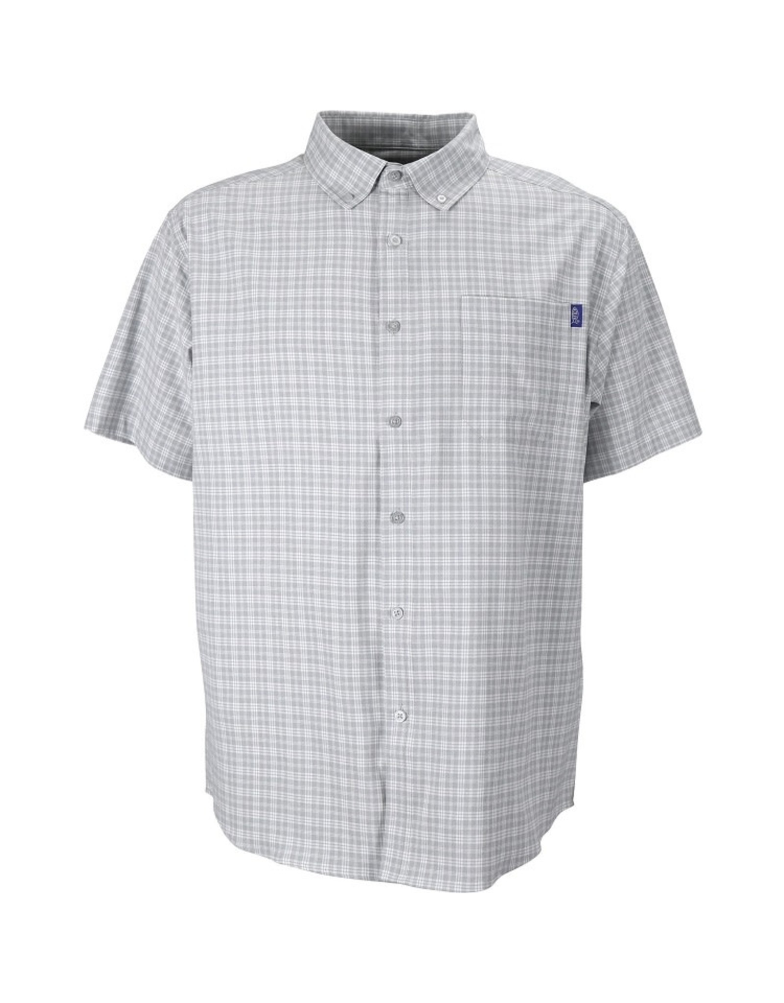 Aftco Dorsal Short Sleeve Fishing Shirt Heather Gray Rock Outdoors