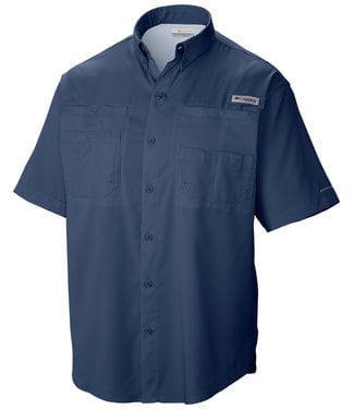 Drake Clothing Company Blue Plaid Fishing Shirt Men's Size XL Short Sleeve.  S2